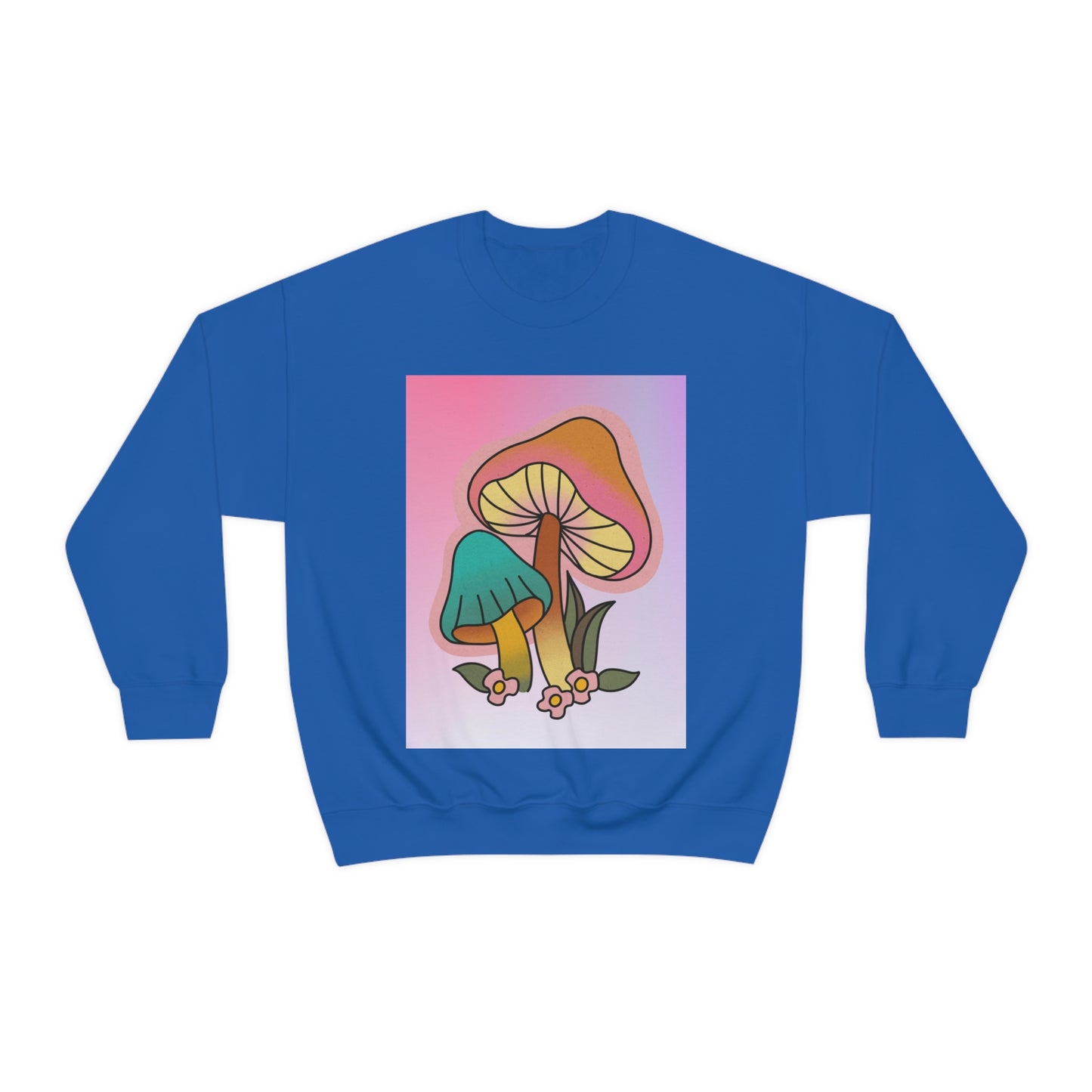 Retro Mushroom Unisex Heavy Blend Crewneck Sweatshirt*