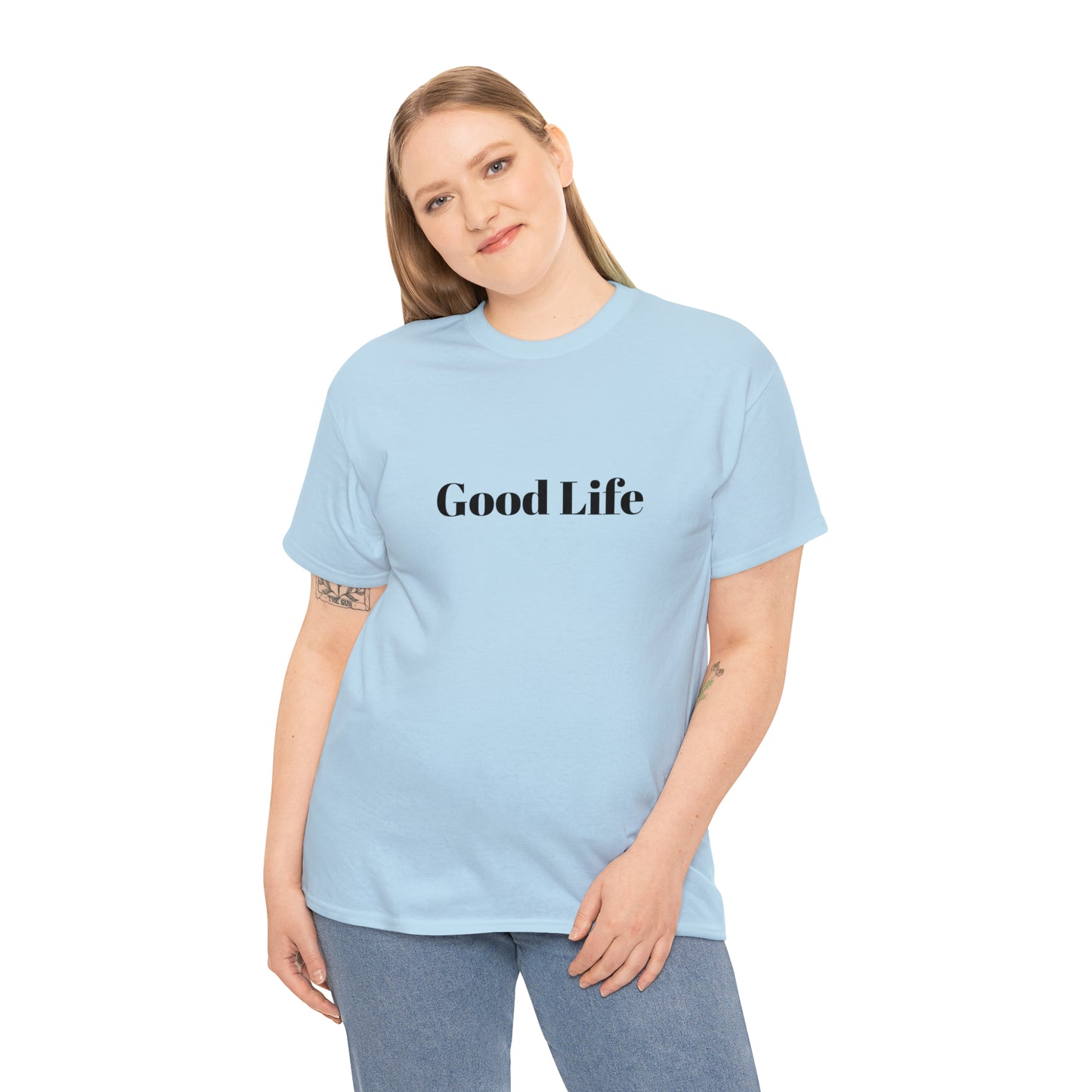 "Good Life" Unisex Heavy Cotton Tee Shirt*