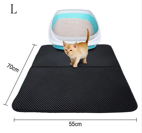 Double Layer Litter Cat Bed Pads Pet Cat Litter Mat *Trapping Pets Litter Box Mat Pet Product Bed For Cats House Clean Mat