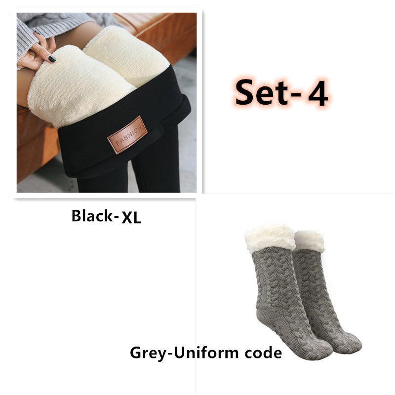 Non-slip padded warm socks* and Fleece Leggings