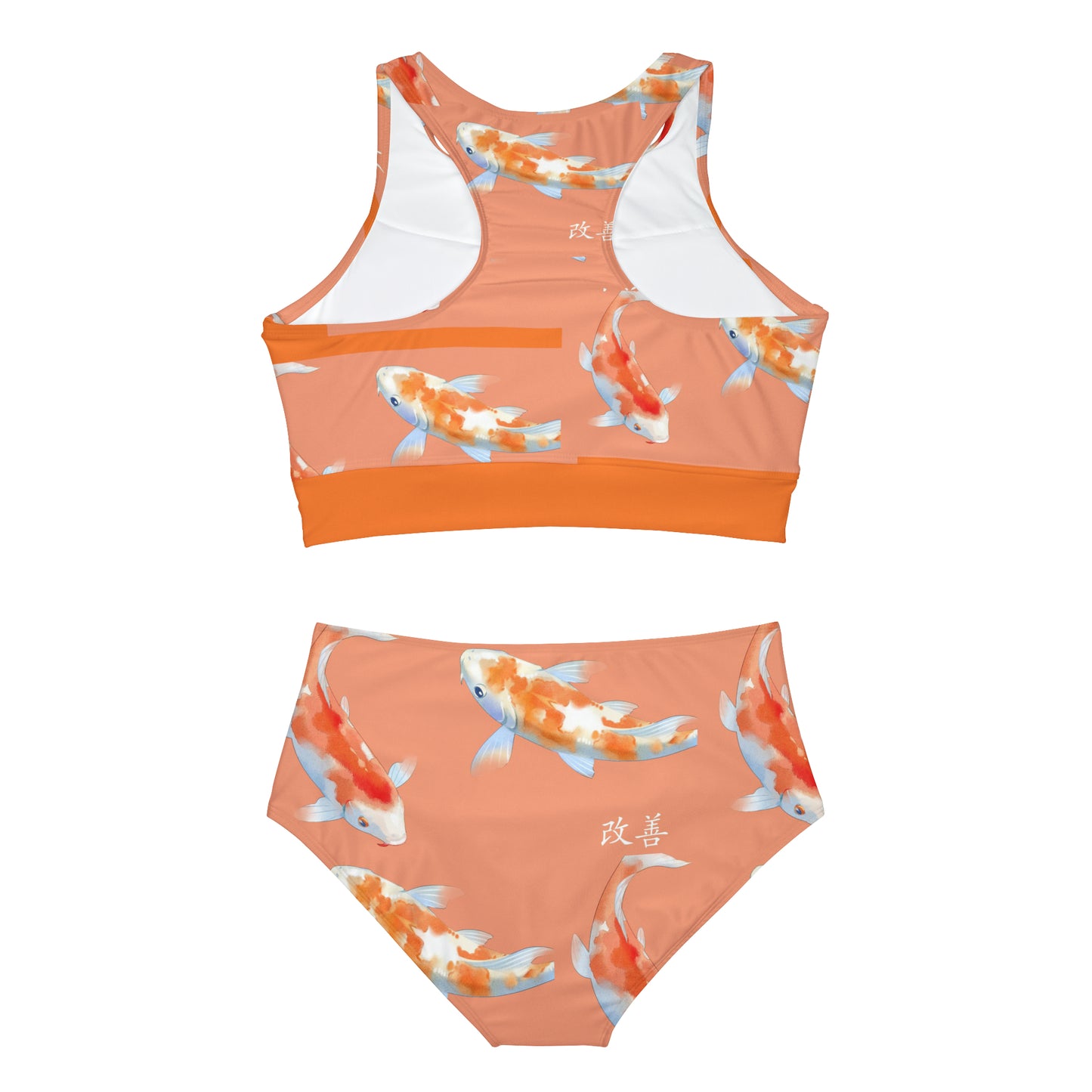 Sporty Bikini Set* Orange Koi Fish Bikini