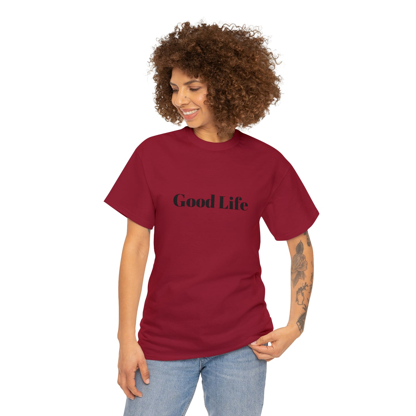 "Good Life" Unisex Heavy Cotton Tee Shirt*