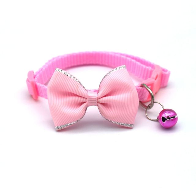 Stylish Bow and Bell Pet Collar*