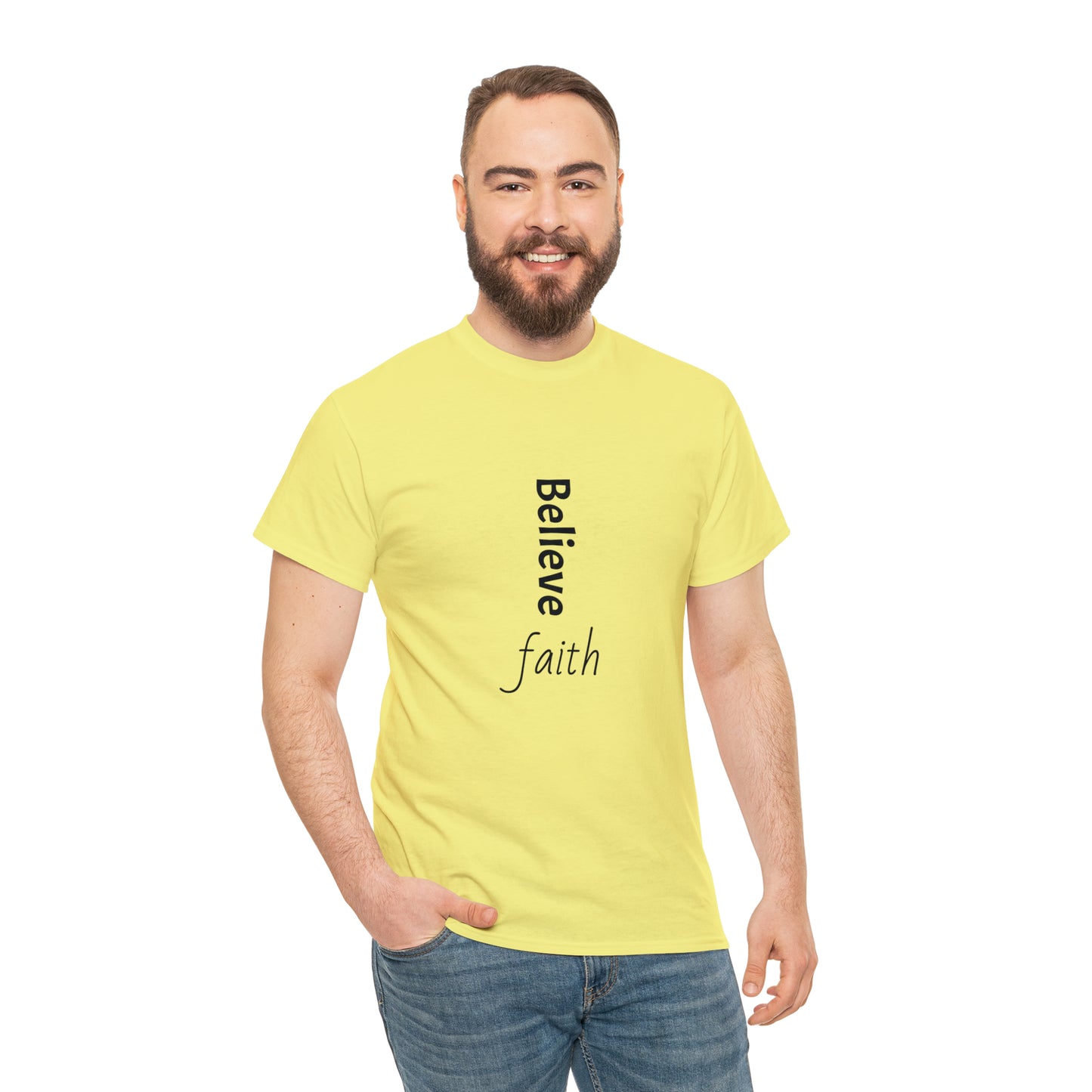 Believe, Faith, Unisex Heavy Cotton Tee Shirt Religion gift*