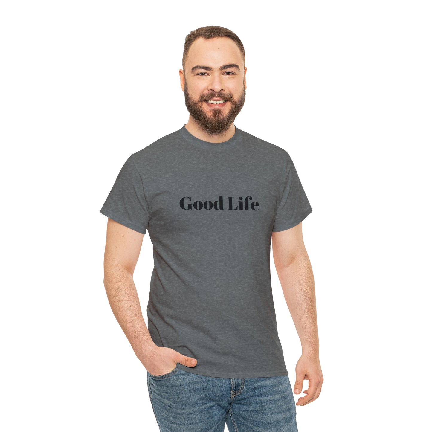 "Good Life" Unisex Heavy Cotton Tee Shirt*