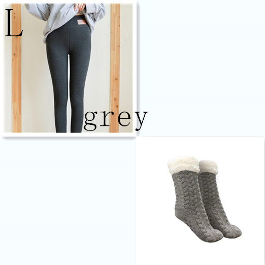 Non-slip padded warm socks* and Fleece Leggings