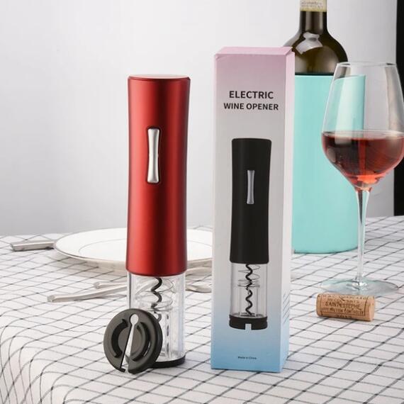 Electric Wine Opener Automatic Electric Wine Bottle Corkscrew Opener With Foil Cutter Wine Bottle Opener Kit*