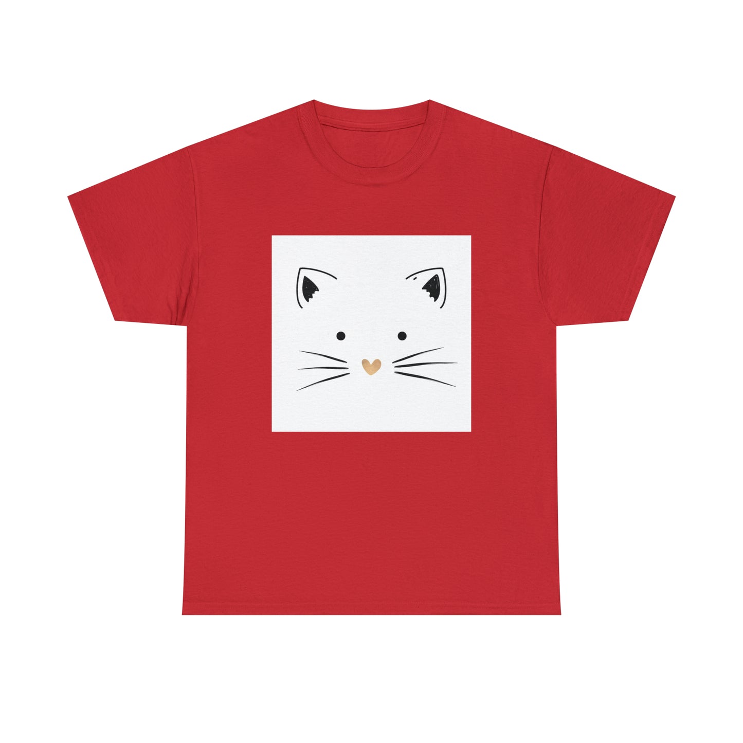 Cute Cat Unisex Heavy Cotton Tee Shirt*