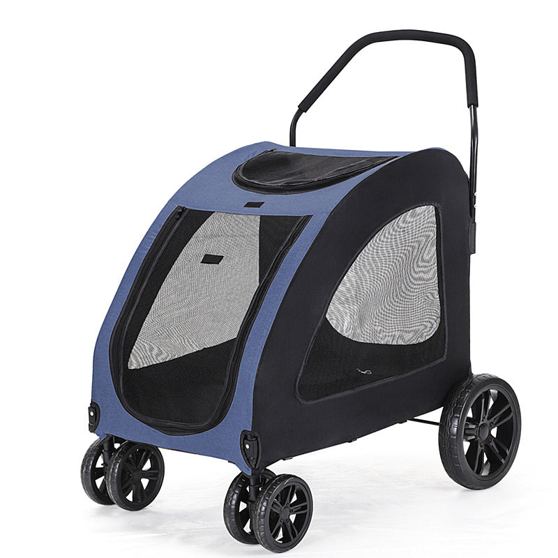 Pet Stroller Medium To Large Dogs Elderly Dog* Disabled Walking Cat Out Lightweight Portable Foldable Dog Walking Car