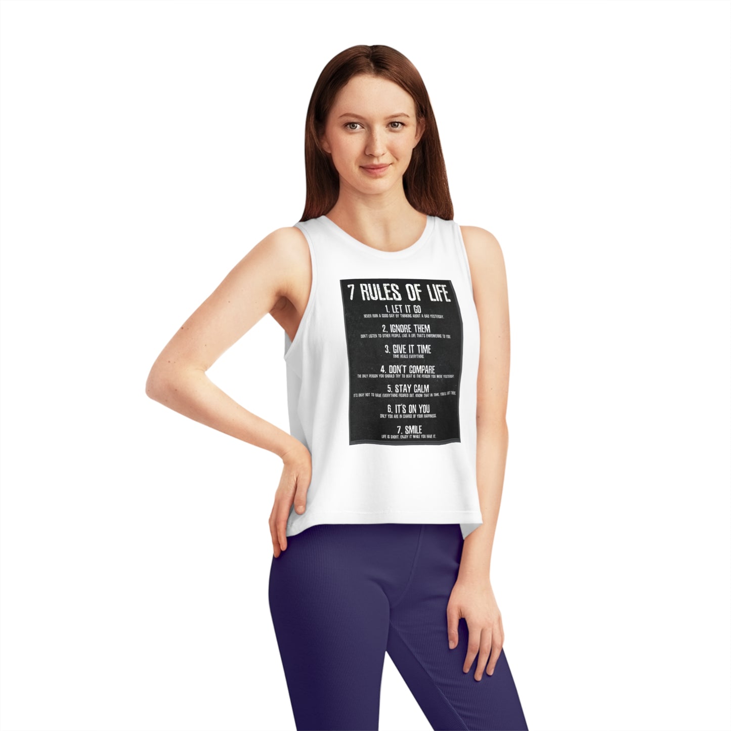 Women's 7 Rules of Life Dancer Cropped Tank Top*