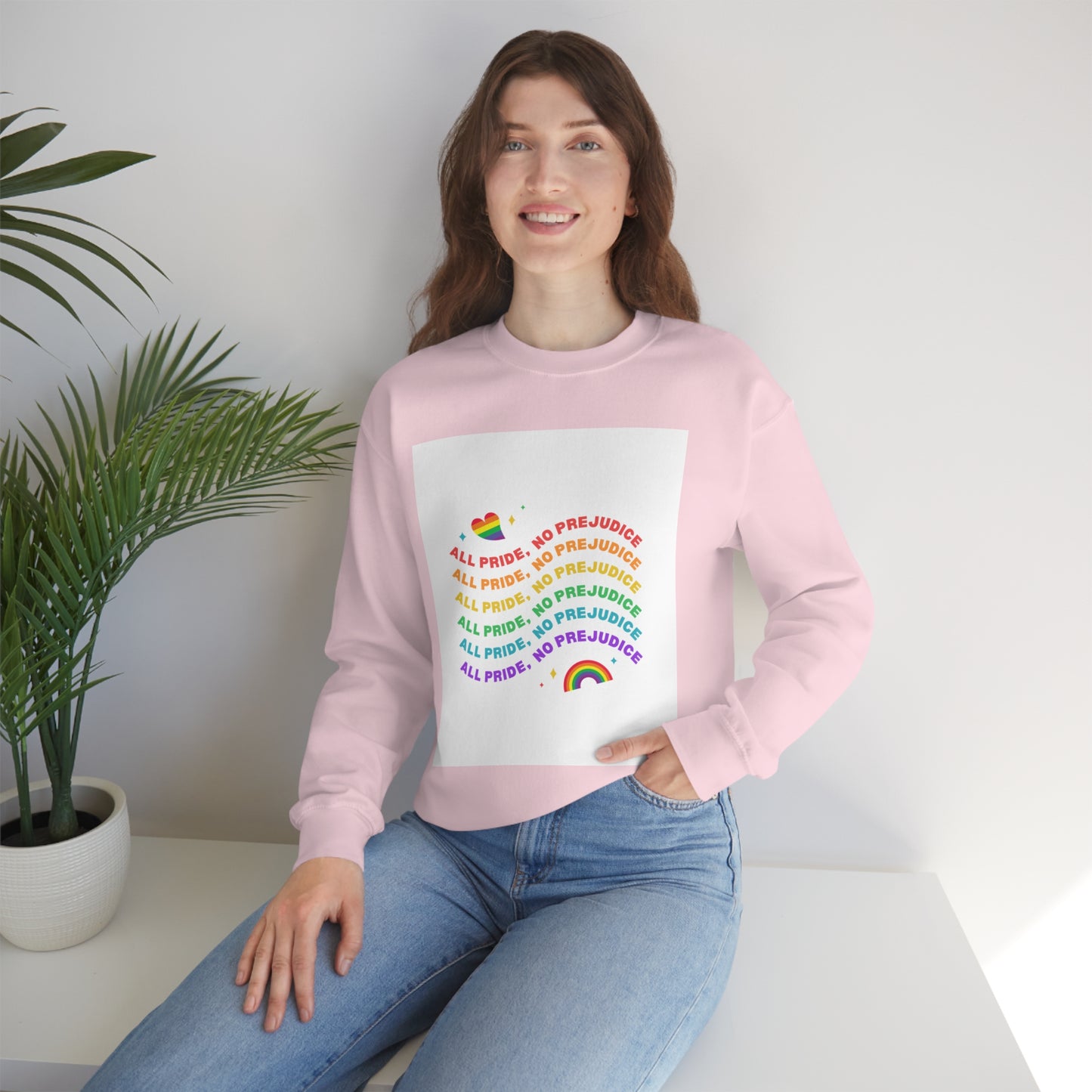 All Pride No Prejudice Unisex Heavy Blend Crewneck Sweatshirt*