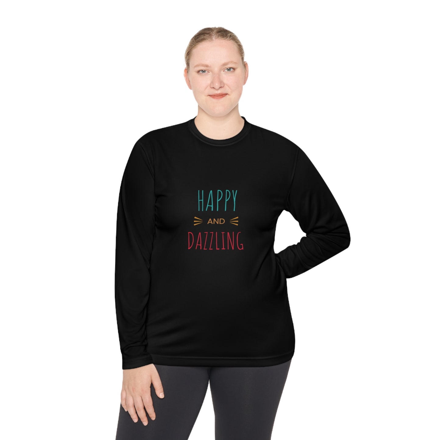 Happy and Dazzling Unisex Lightweight Long Sleeve Tee*