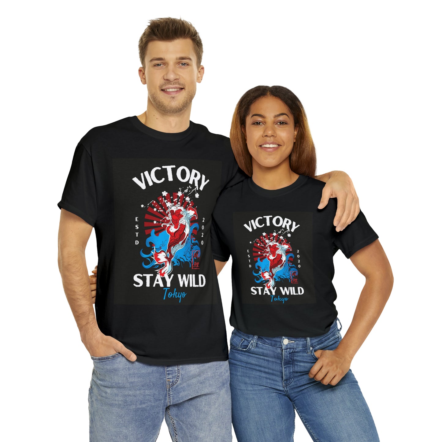 "Victory Stay Wild" Unisex Heavy Cotton Tee Shirt*