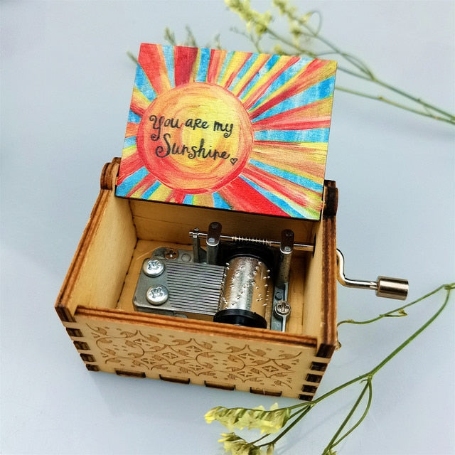 Wood Carving And Color Printing Music Box*