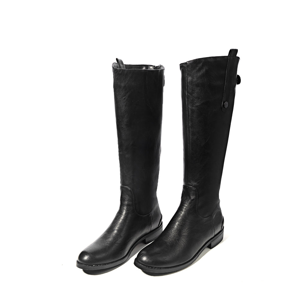 Contrasting color equestrian riding boots*