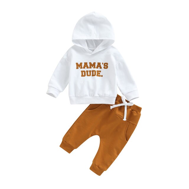 Baby Boys 2Pcs Fall Outfits Mama's Dude*