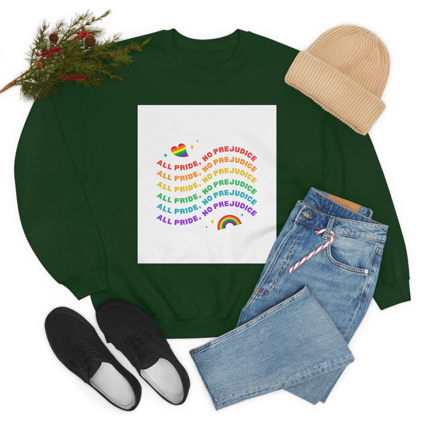 All Pride No Prejudice Unisex Heavy Blend Crewneck Sweatshirt*