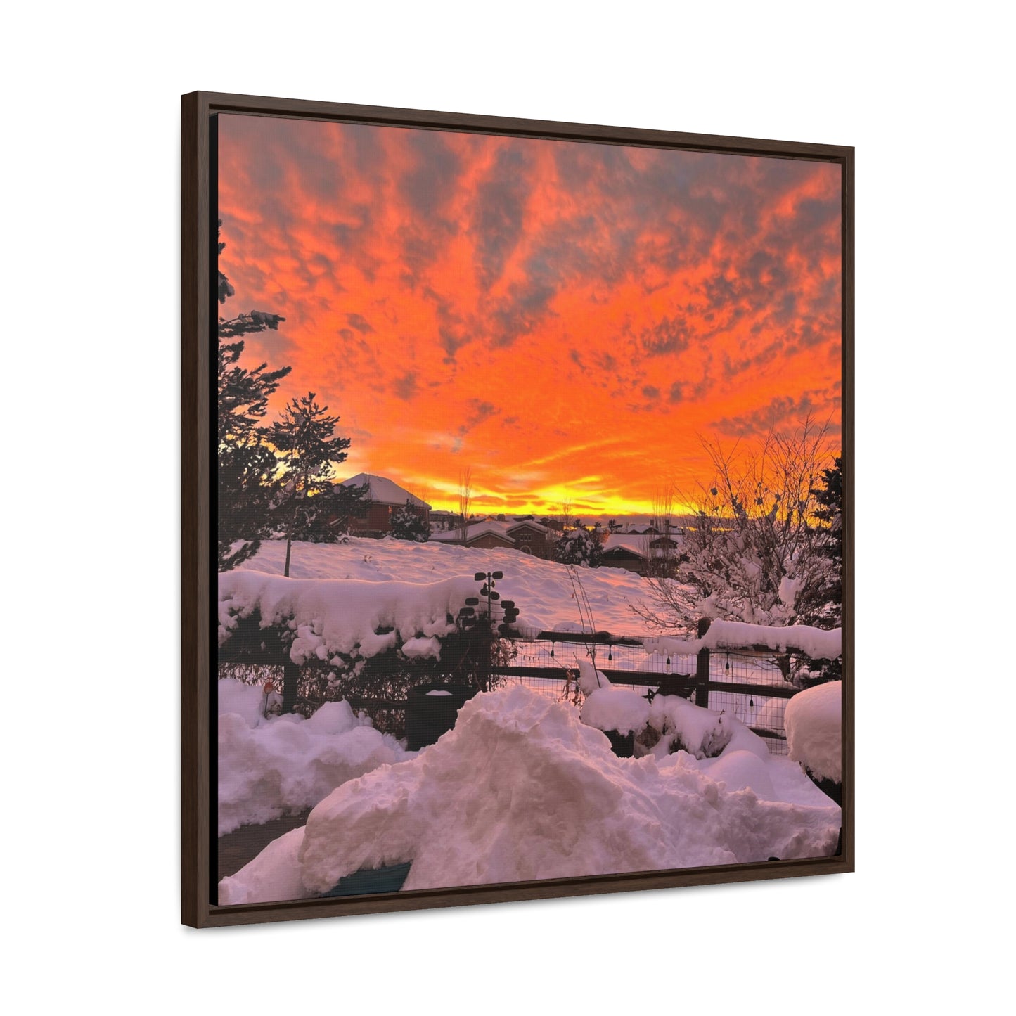 "Capture the Magic of Nature with Our Stunning Sunset Gallery Canvas Wraps!" Gorgeous Sunset Gallery Canvas Wraps, Square Frame*