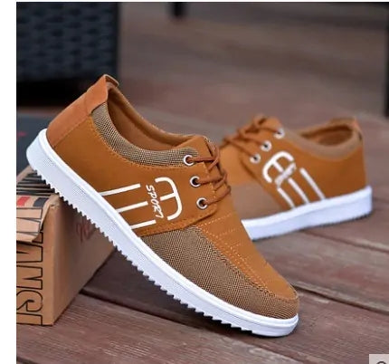 Men Canvas Shoes Trendy Lace Up Shoes*