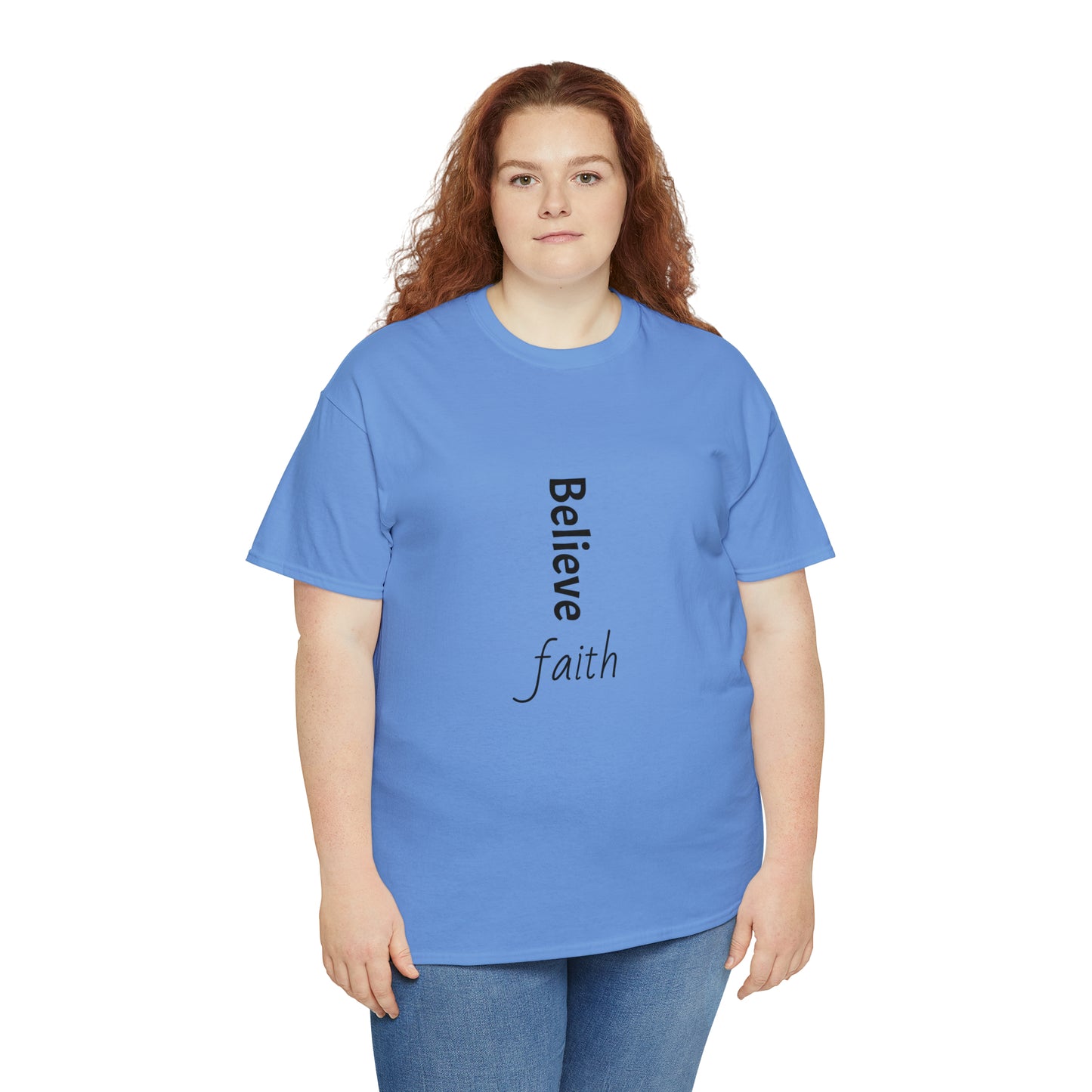 Believe, Faith, Unisex Heavy Cotton Tee Shirt Religion gift*