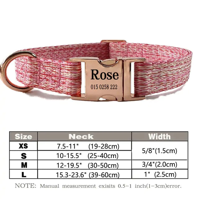 Personalized Nylon Dog Collar*