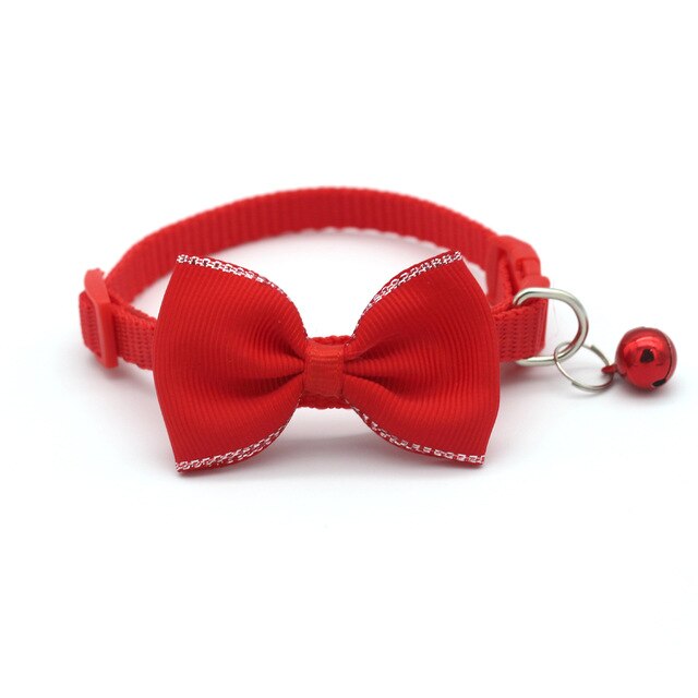 Stylish Bow and Bell Pet Collar*