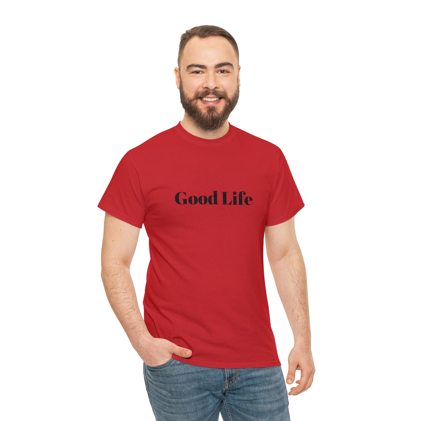 "Good Life" Unisex Heavy Cotton Tee Shirt*