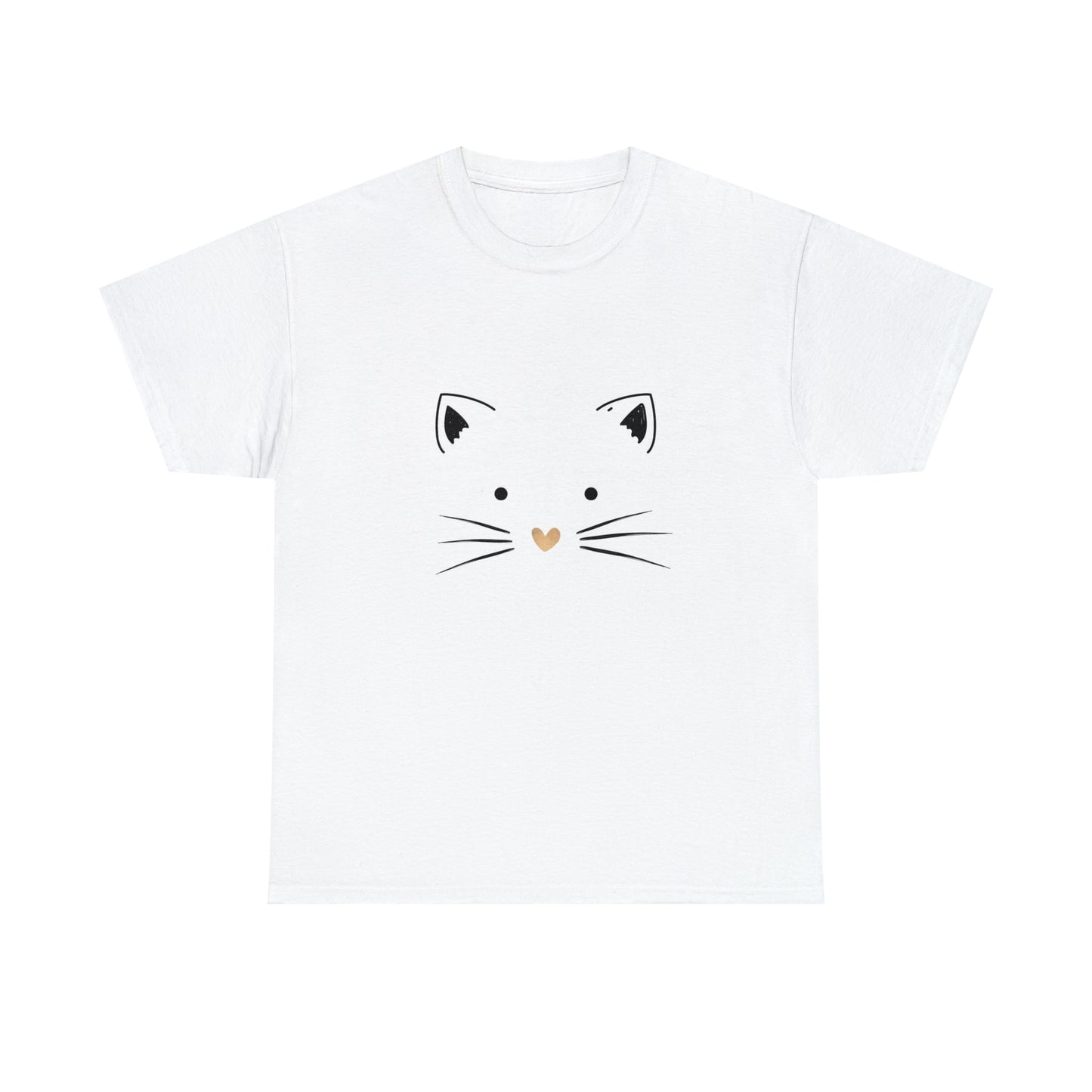 Cute Cat Unisex Heavy Cotton Tee Shirt*