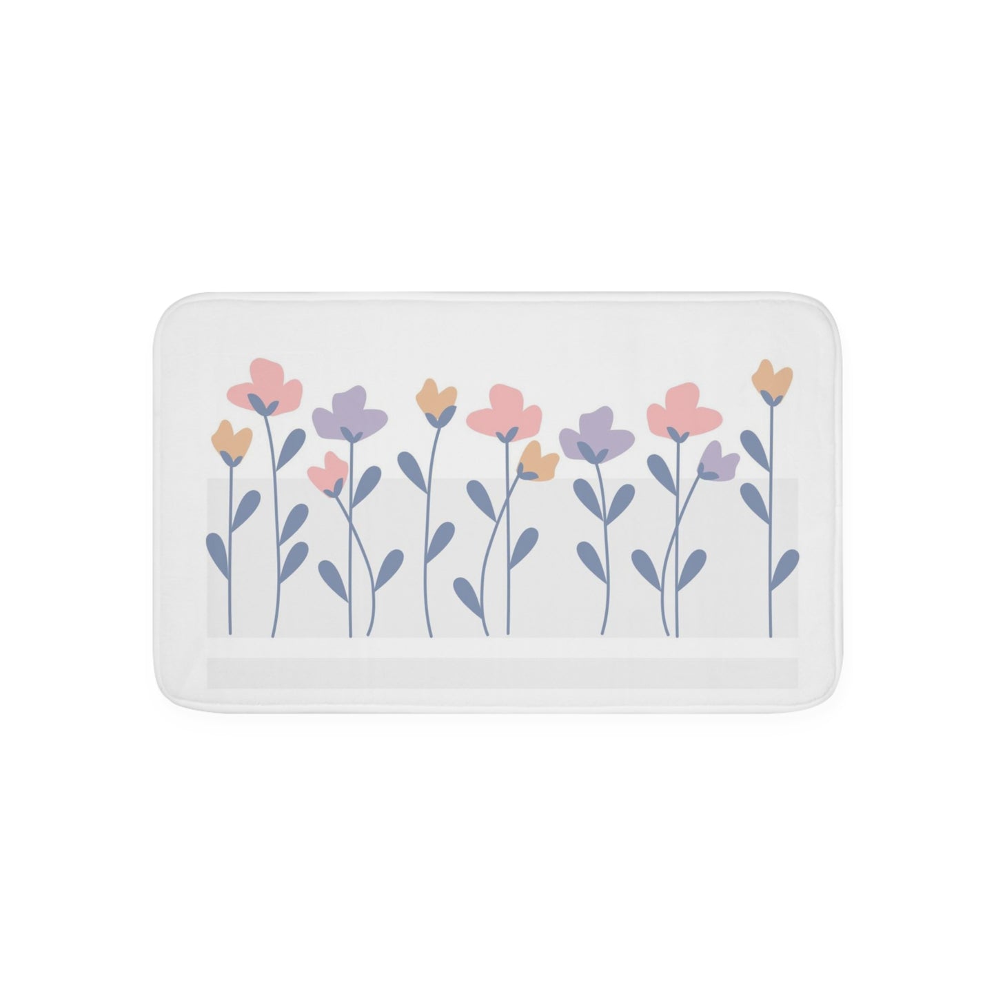Flowers in Spring Memory Foam Bath Mat*