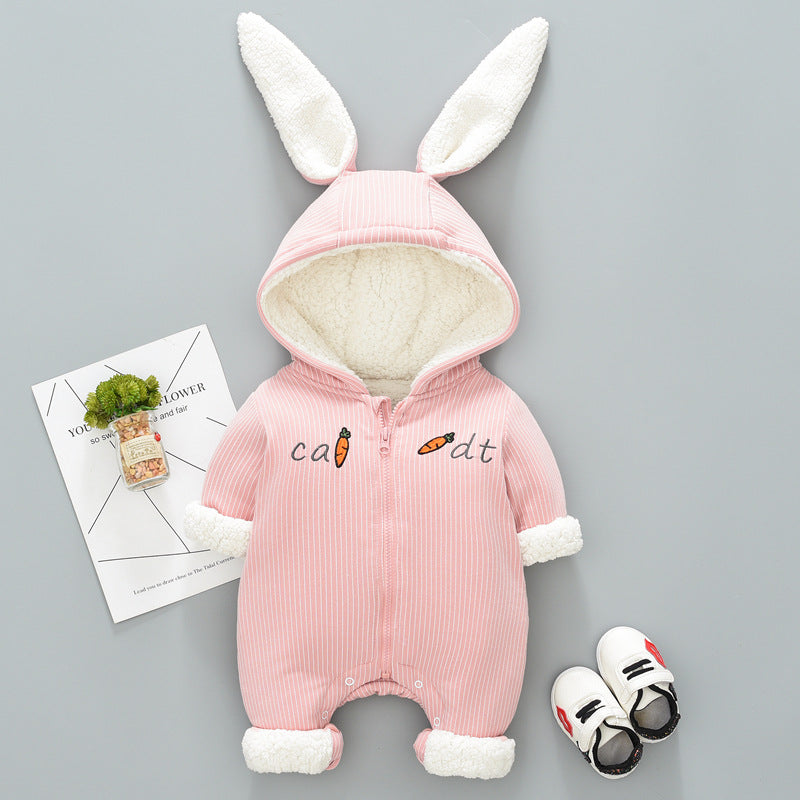 Fuzzy Bunny Baby winter clothes Onesie*