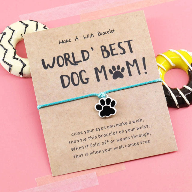 Paws Wish Bracelet World's Best Dog Mom*