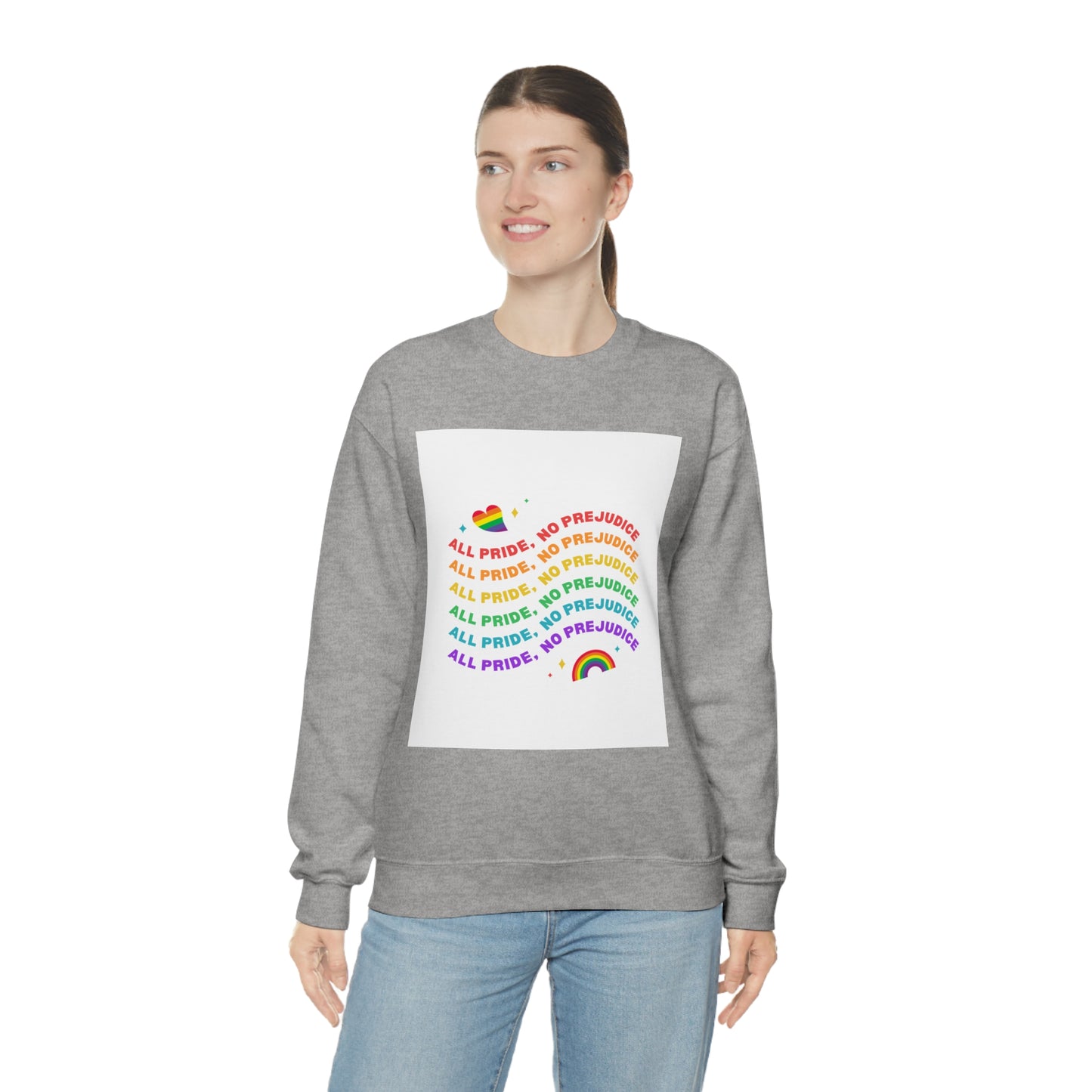 All Pride No Prejudice Unisex Heavy Blend Crewneck Sweatshirt*