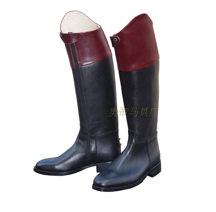 Contrasting color equestrian riding boots*