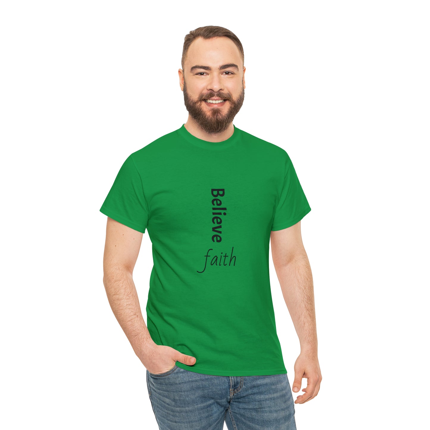 Believe, Faith, Unisex Heavy Cotton Tee Shirt Religion gift*