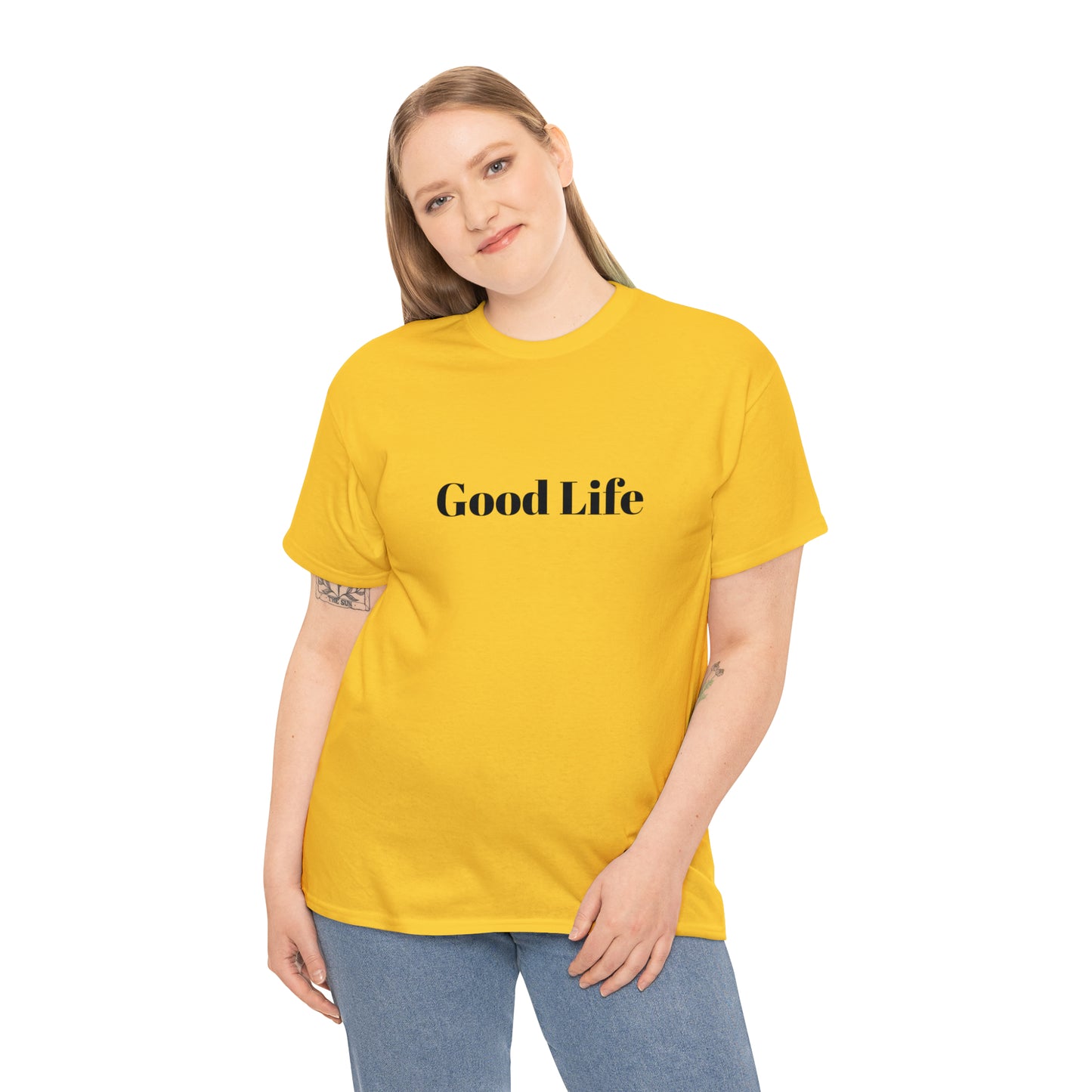 "Good Life" Unisex Heavy Cotton Tee Shirt*