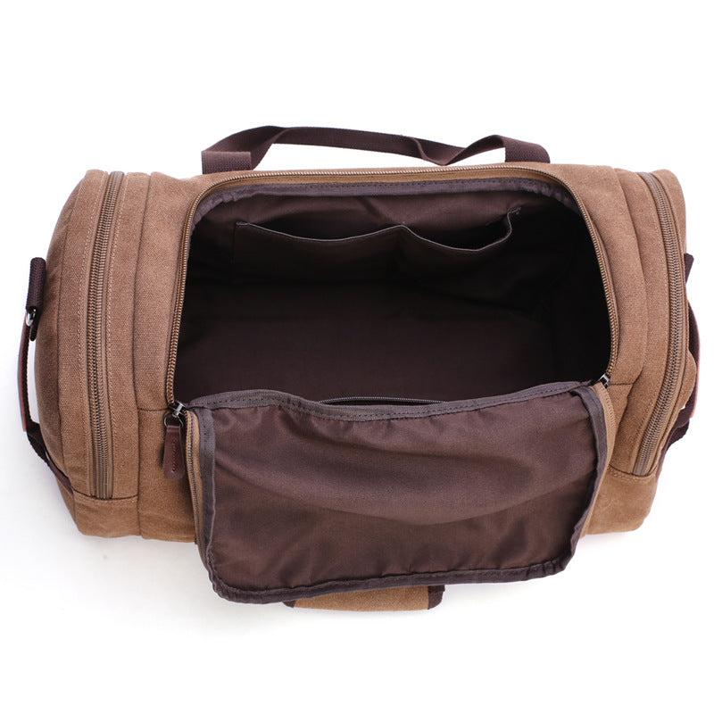 Travel bag* student shoulder slung hand bag large capacity travel canvas bag luggage bag Duffel bag