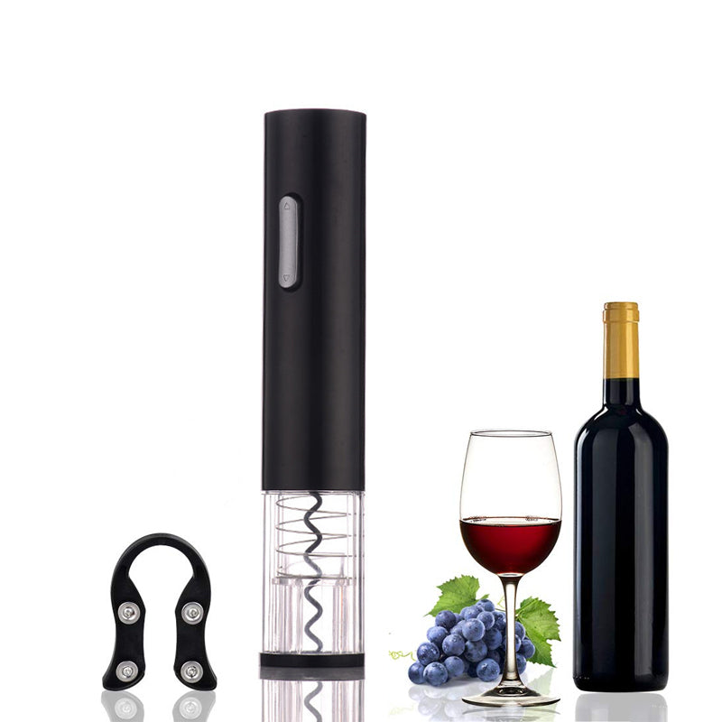 Electric Wine Opener Automatic Electric Wine Bottle Corkscrew Opener With Foil Cutter Wine Bottle Opener Kit*