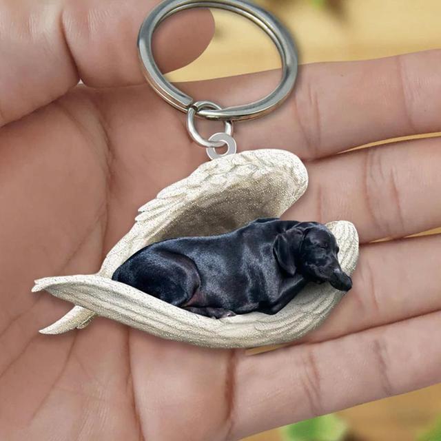 Dog Sleeping Angel Keychains*