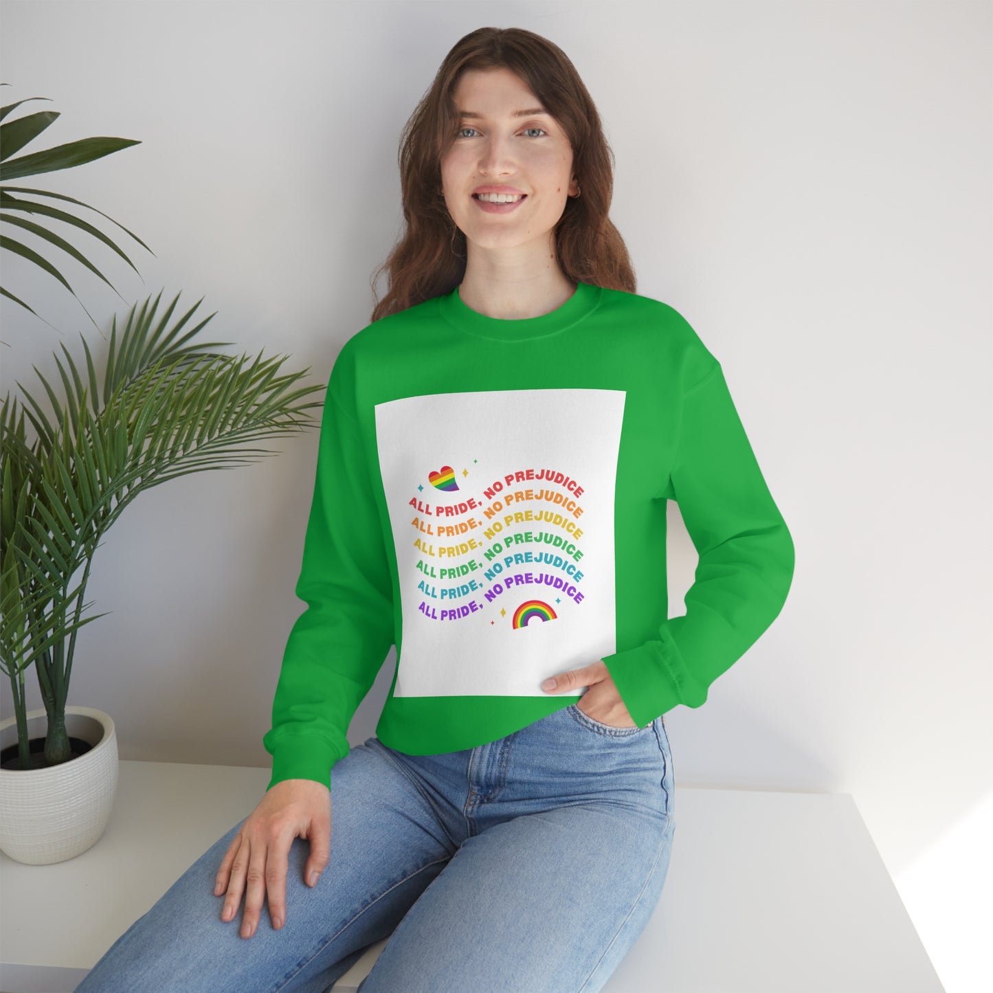 All Pride No Prejudice Unisex Heavy Blend Crewneck Sweatshirt*