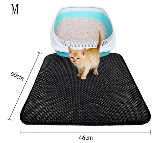 Double Layer Litter Cat Bed Pads Pet Cat Litter Mat *Trapping Pets Litter Box Mat Pet Product Bed For Cats House Clean Mat
