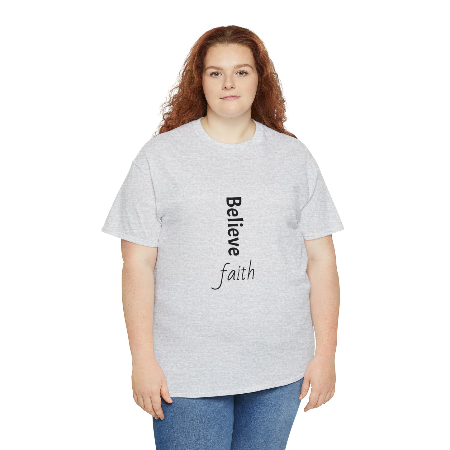 Believe, Faith, Unisex Heavy Cotton Tee Shirt Religion gift*