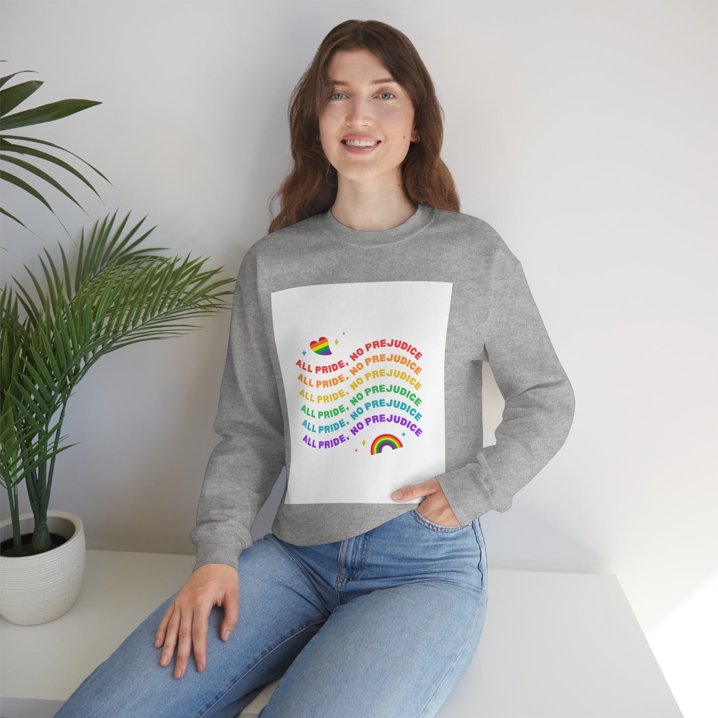 All Pride No Prejudice Unisex Heavy Blend Crewneck Sweatshirt*