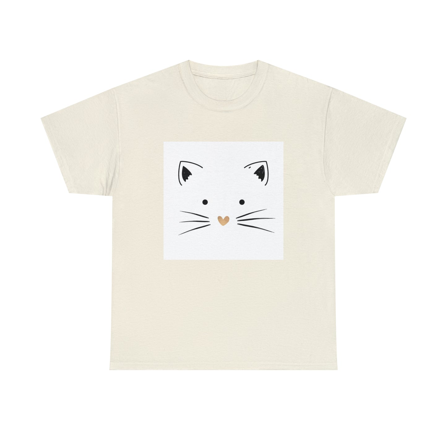 Cute Cat Unisex Heavy Cotton Tee Shirt*