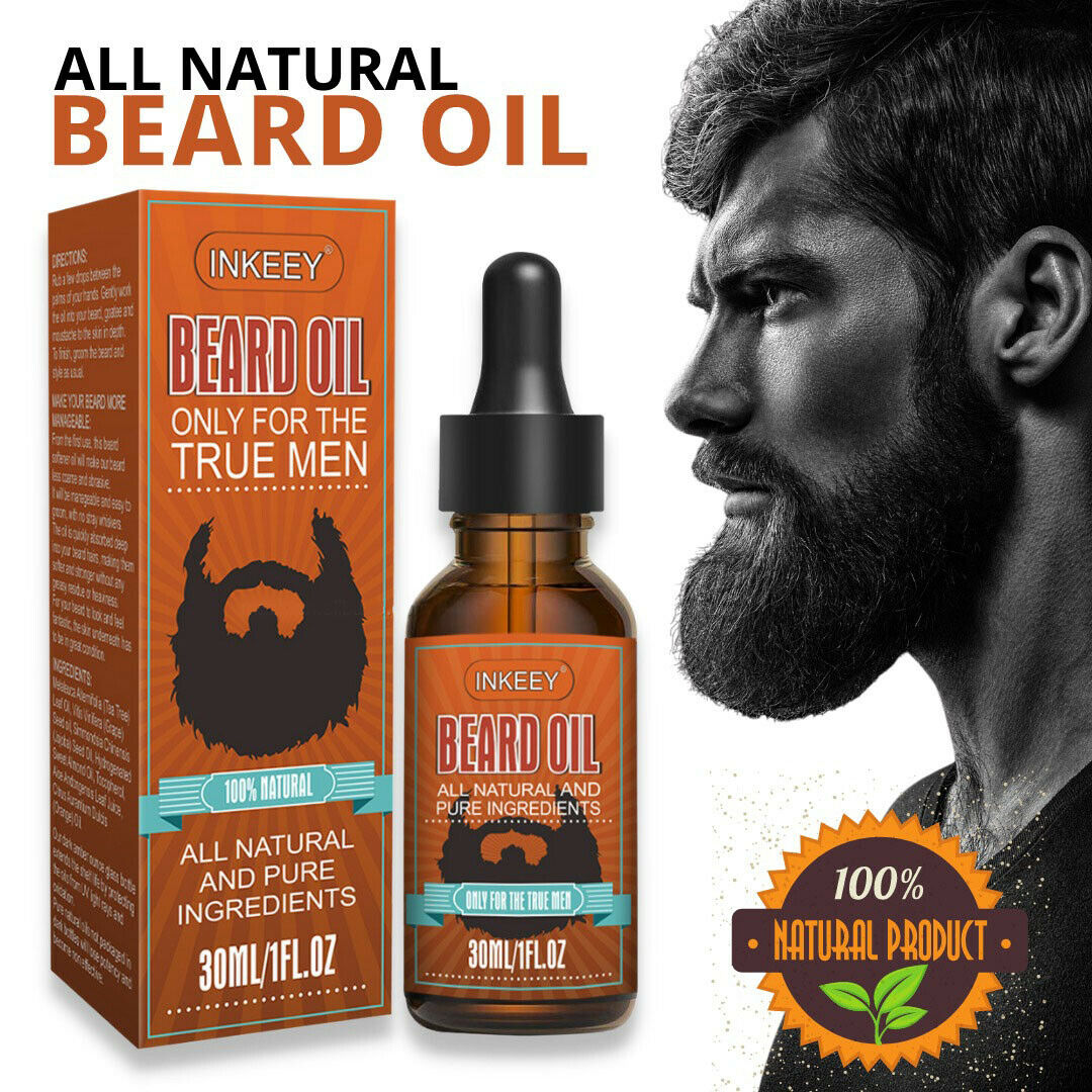 Beard Oil For MEN Hair Growth Oil Serum Mustache Grooming Growing Moisturizer US *