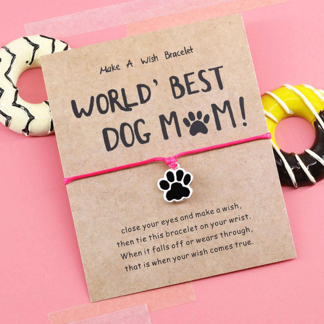 Paws Wish Bracelet World's Best Dog Mom*