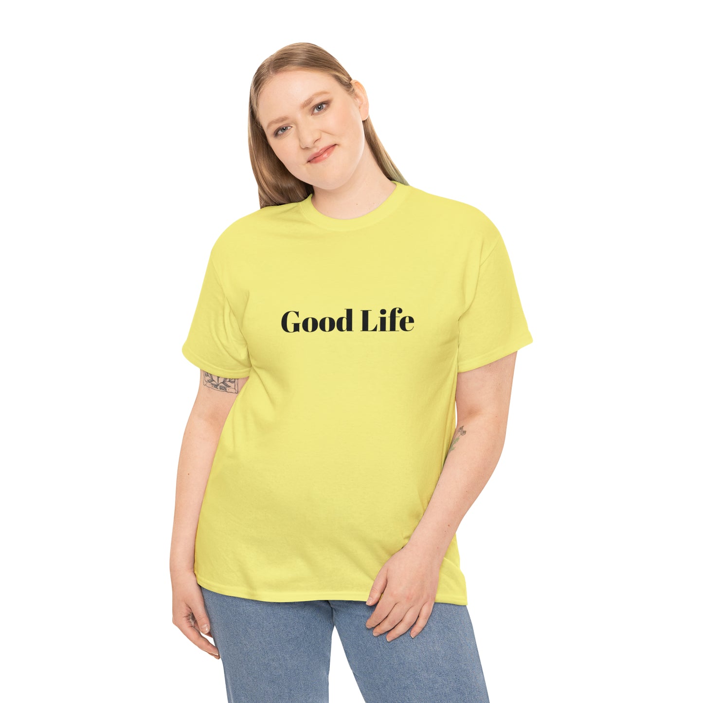 "Good Life" Unisex Heavy Cotton Tee Shirt*