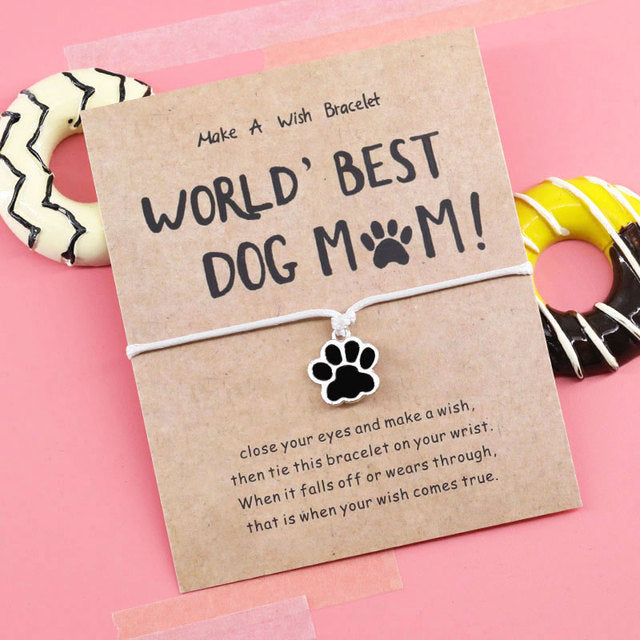 Paws Wish Bracelet World's Best Dog Mom*