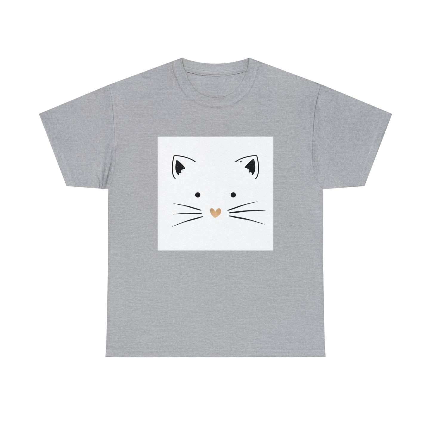 Cute Cat Unisex Heavy Cotton Tee Shirt*