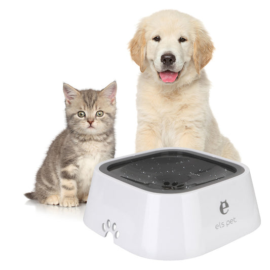 1.5L Cat Dog Water Bowl Carried Floating Bowl Anti-Overflow Slow Water Feeder Dispenser Pet Fountain ABS&PP Dog Supplies*