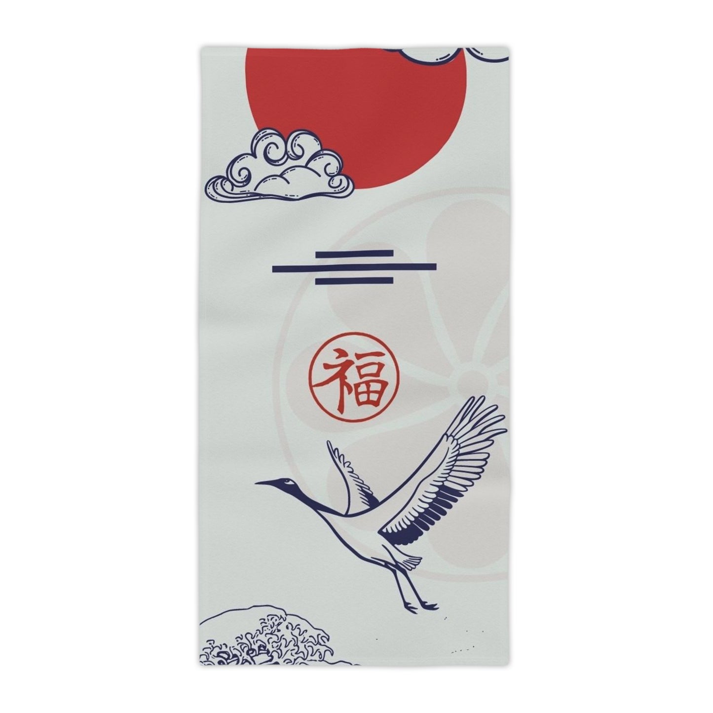 Red Sun and Stork Unique Beach Towels*